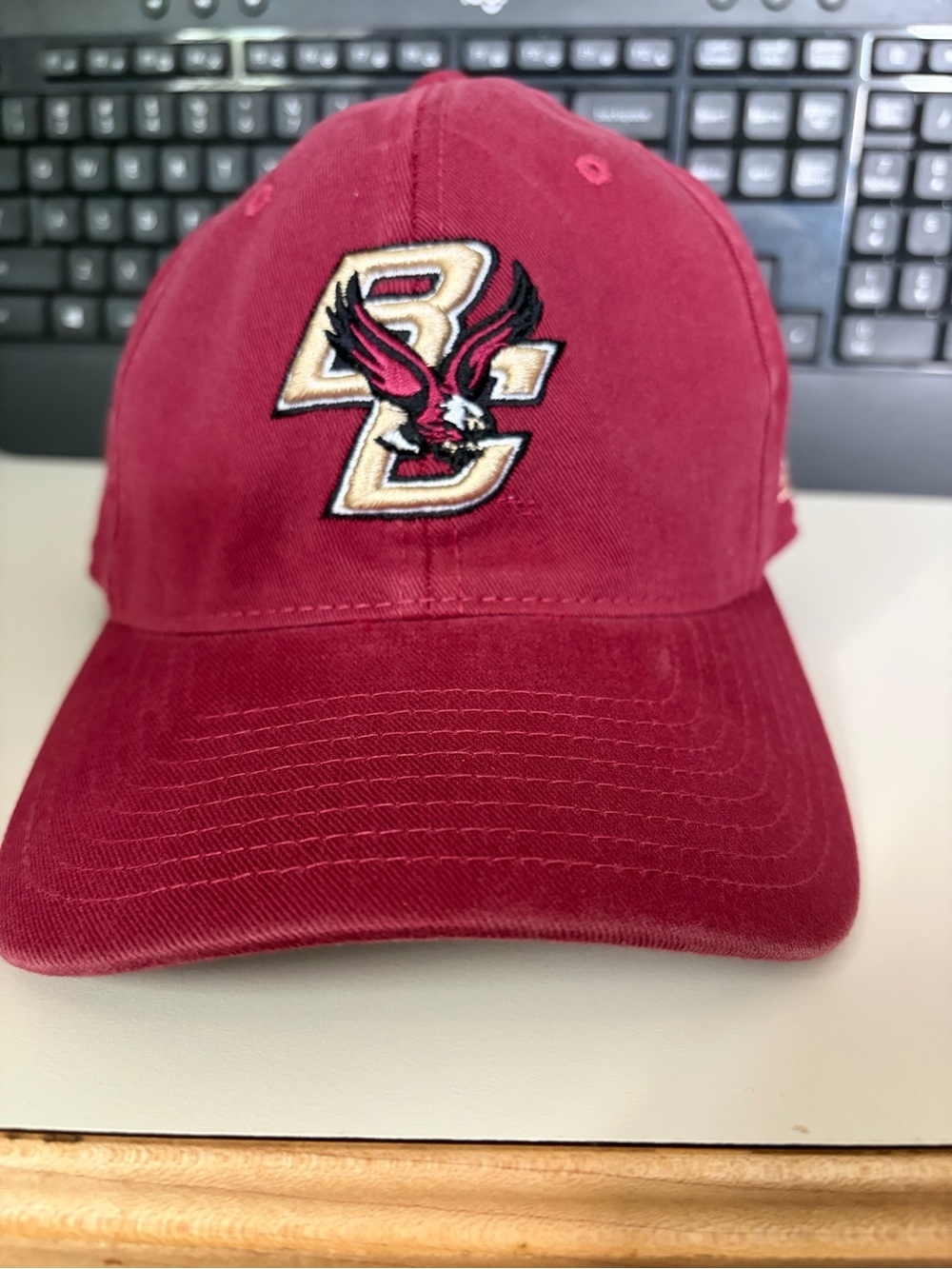 Reebok Maroon Baseball Cap with Embroidered BC Logo